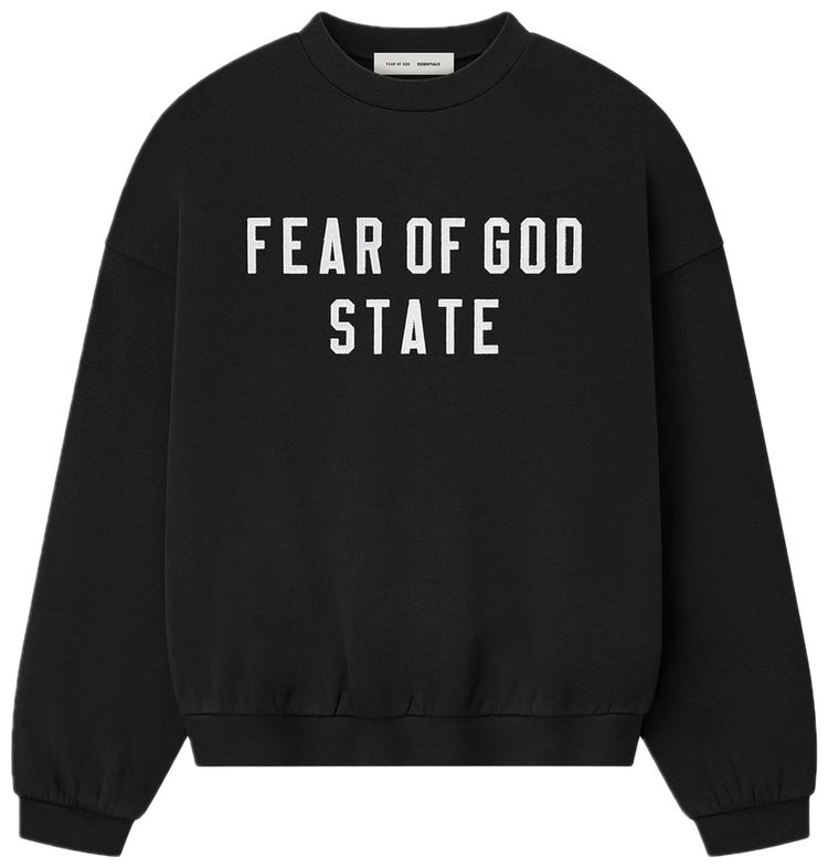 

Свитшот Fear of God Essentials в стиле 90-х, черный