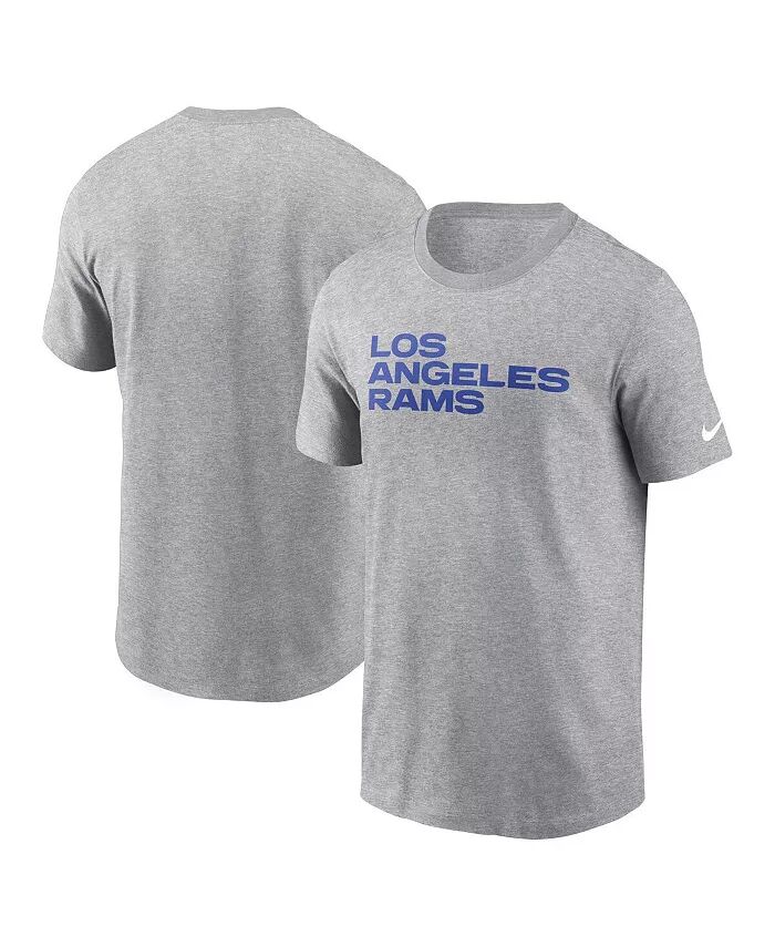 

Футболка мужская Heather Gray Los Angeles Rams Primetime Wordmark Essential Nike