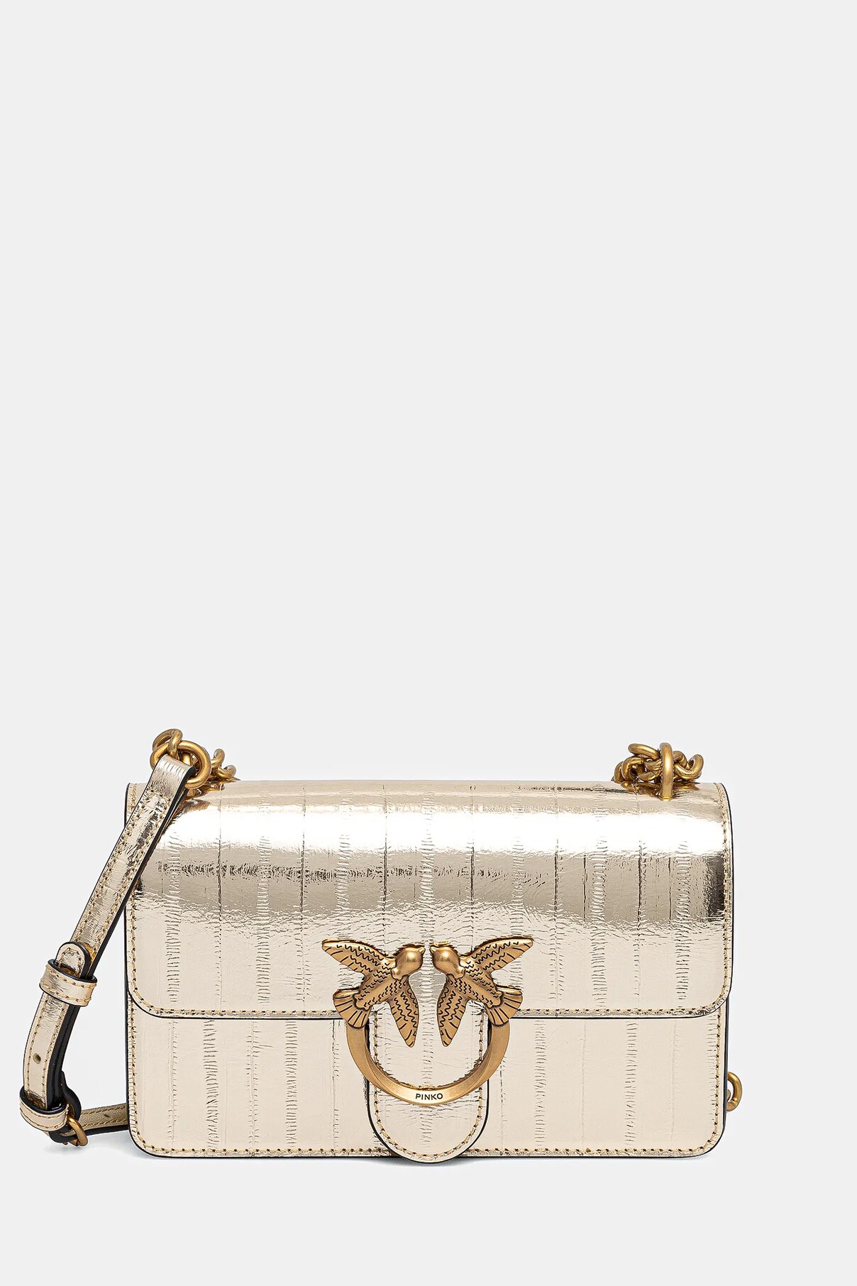 

Сумочка из кожи Pinko, золотой