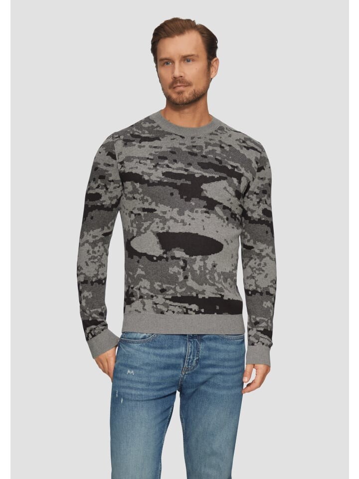

Пуловер s.Oliver Strickpullover langarm, черный