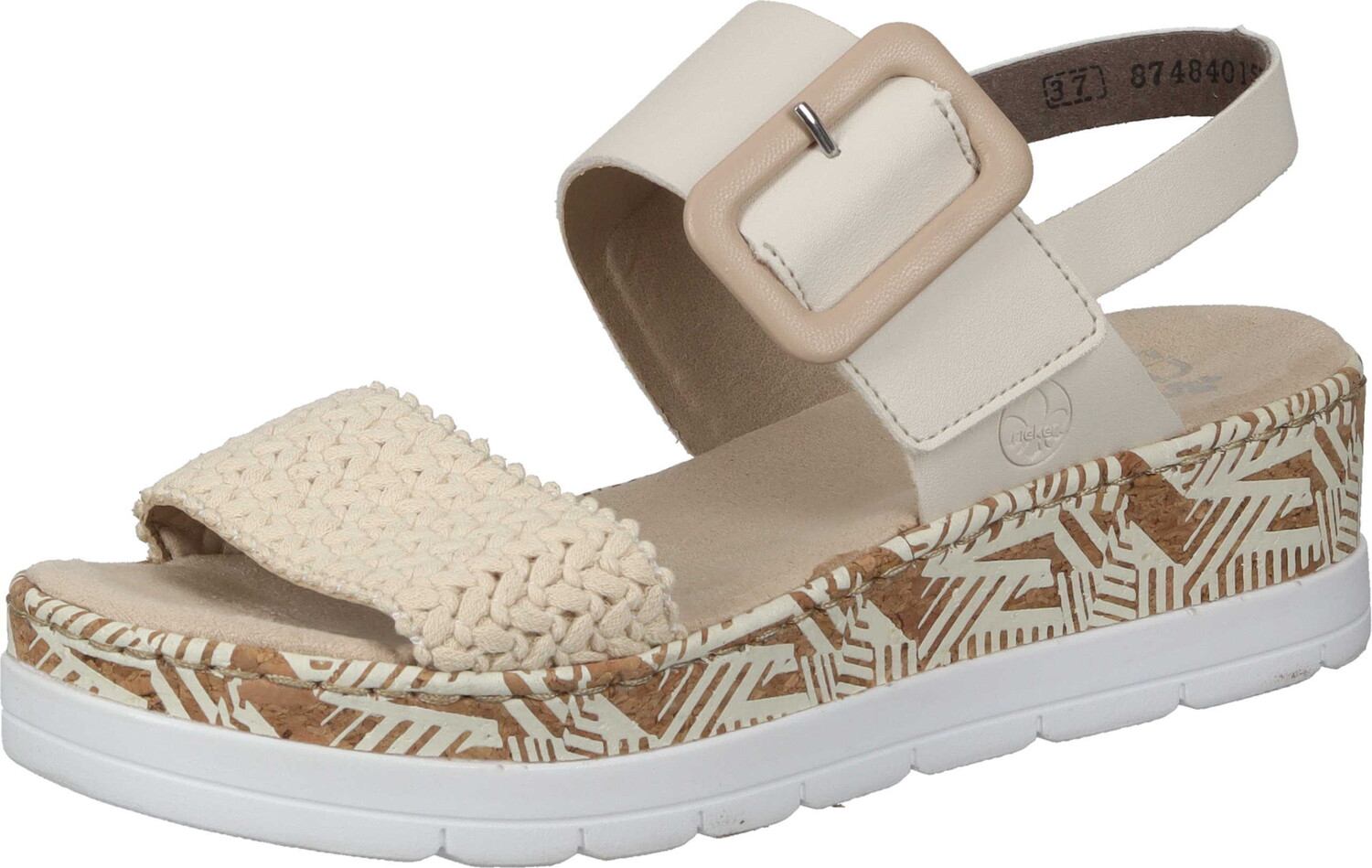 

Сандалии rieker Klassische Sandaletten, кремовый