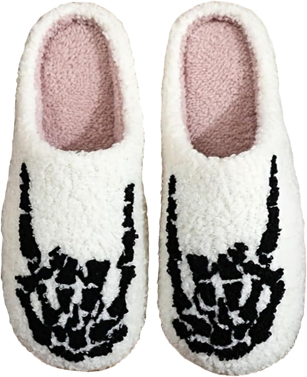 

Зимние тапочки для женщин и мужчин, пушистые плюшевые тапочки, милые домашние тапочки с мультяшными персонажами, уютные теплые тапочки для дома и улицы, для девочек и женщин, забавные тапочки в стиле ужасов Generic, белый