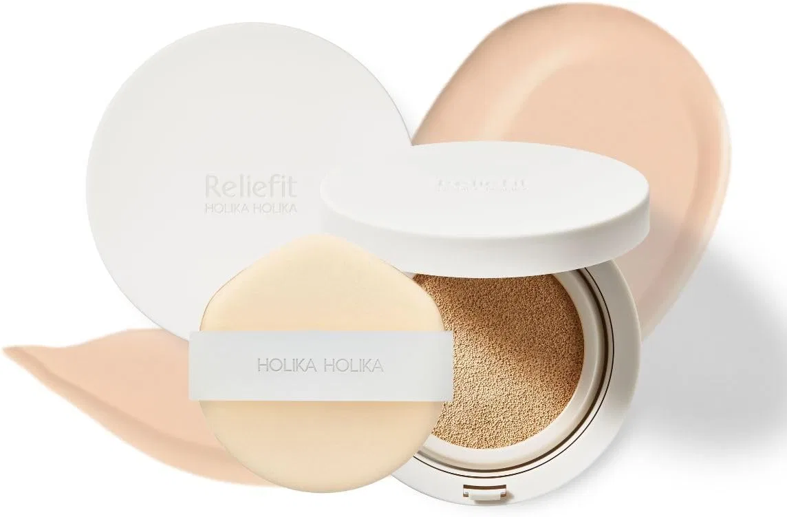 Тональное средство Holika Holika Deer Clear Cushion Fan Set 02 Petal Ivory
