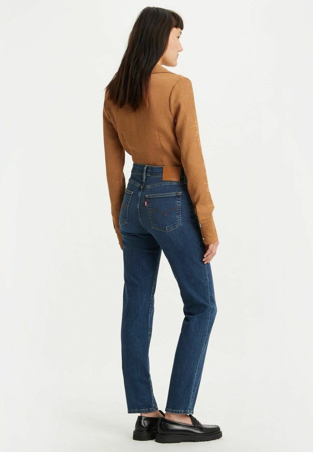 Джинсы облегающего кроя темно-синего цвета цвета индиго Levi's — фото 2