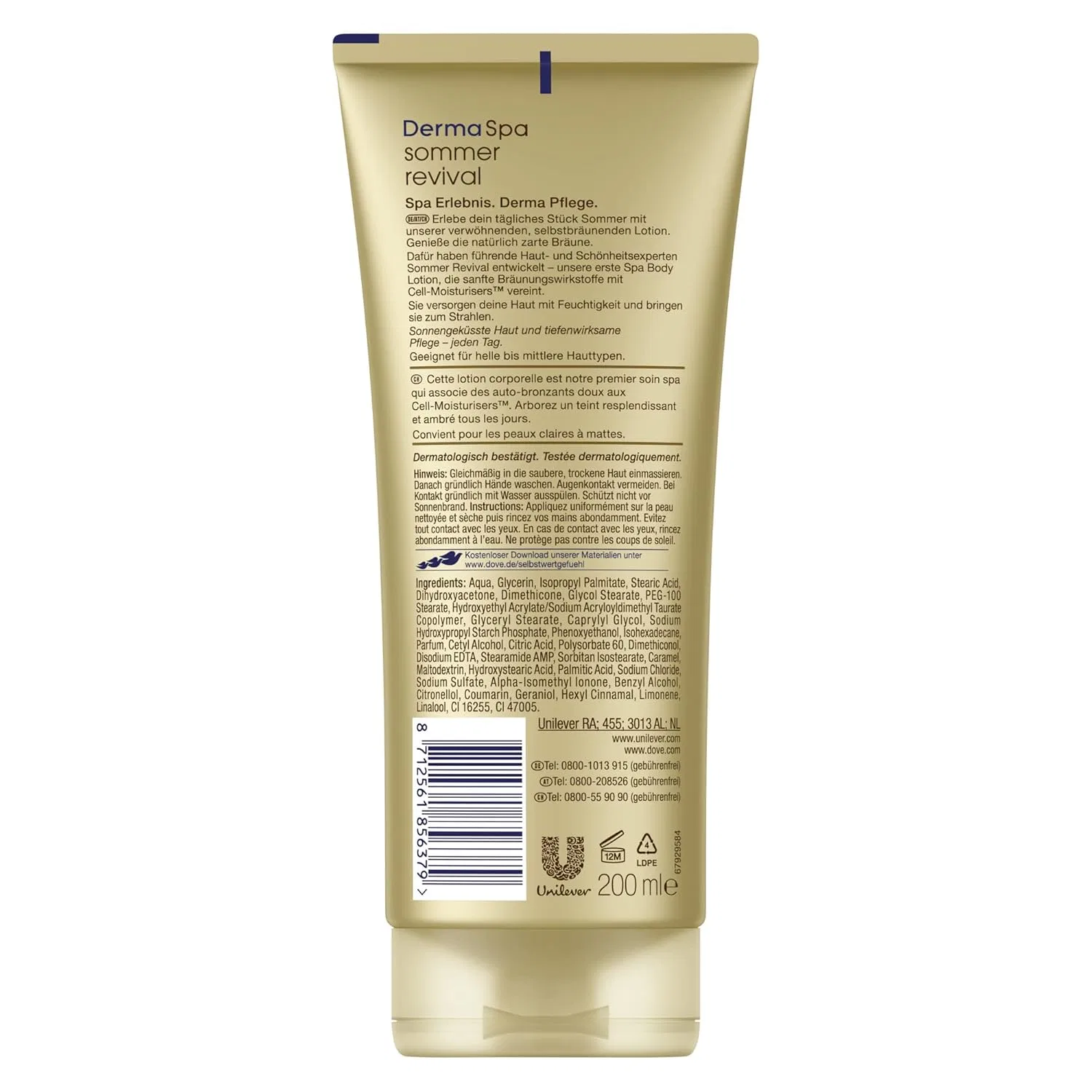 Лосьон для тела Dove DermaSpa с эффектом автозагара Dove — фото 3