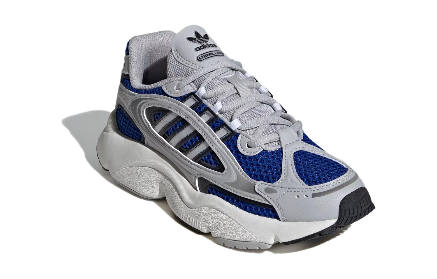 Adidas Ozmillen Серый Основной Черный Королевский Синий GS, кроссовки, кроссовки Adidas Originals — фото 3
