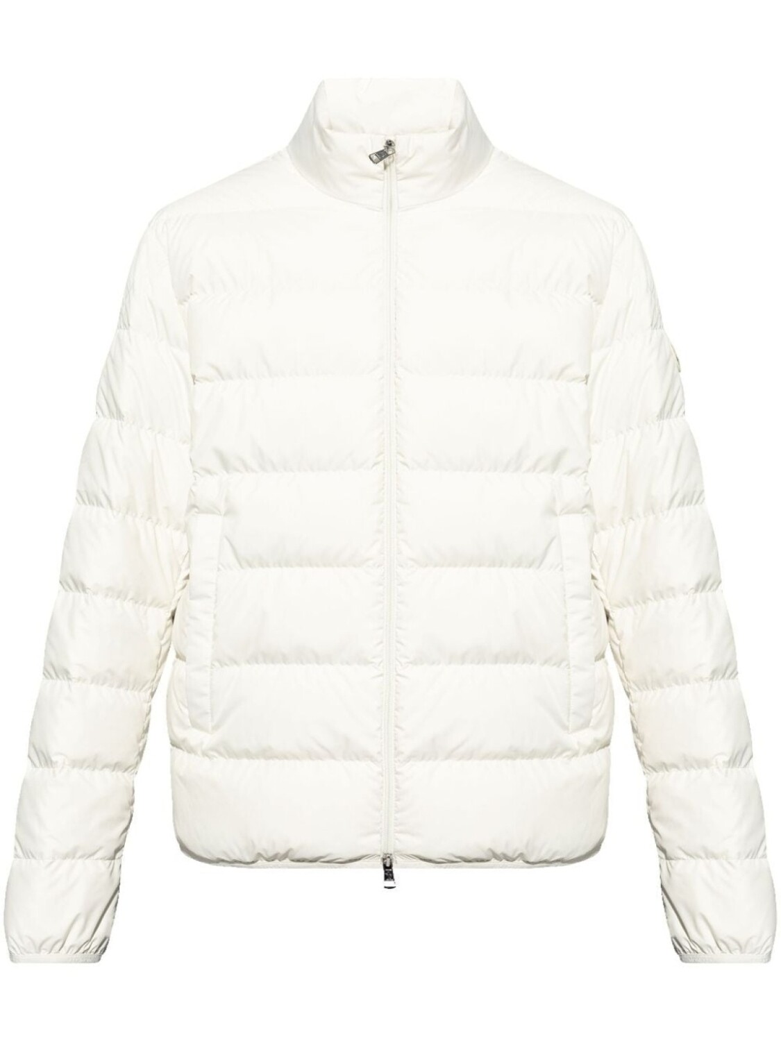 

Moncler куртка с логотипом-нашивкой, белый