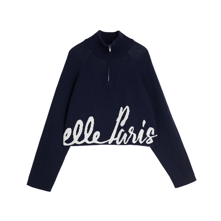 

ELLE Свитер женский Navy Blue водолазка умеренный базовый слой