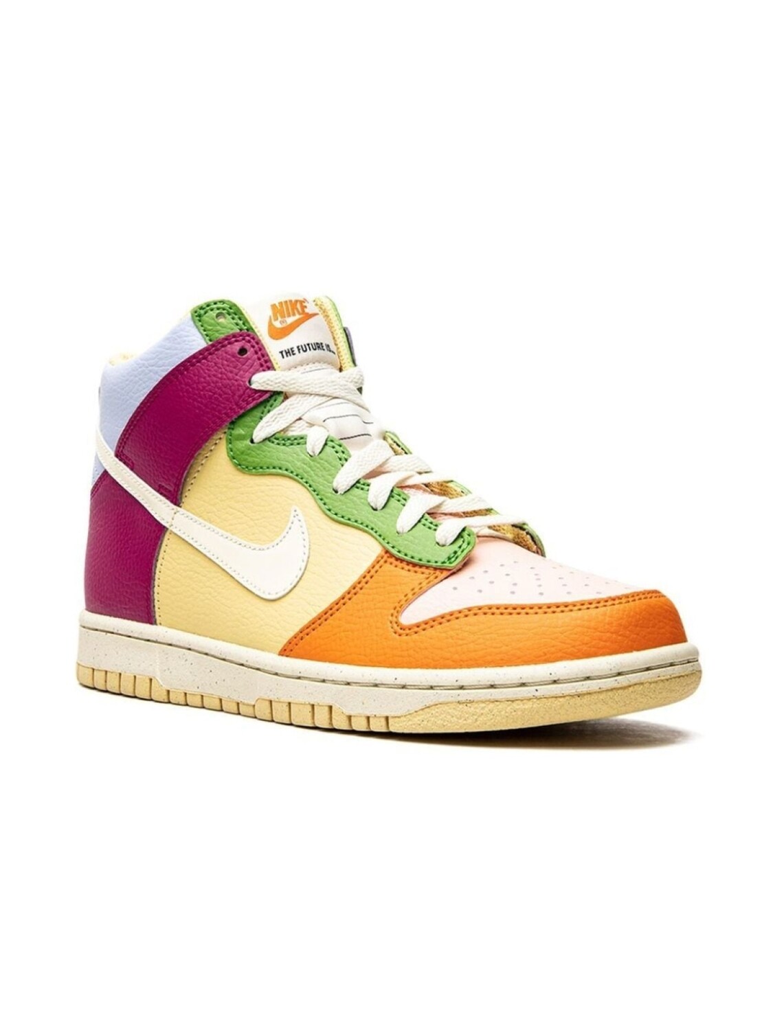 

Nike Kids кроссовки Dunk High Next Nature, желтый