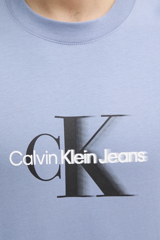 

Хлопковая футболка Calvin Klein Jeans, синий