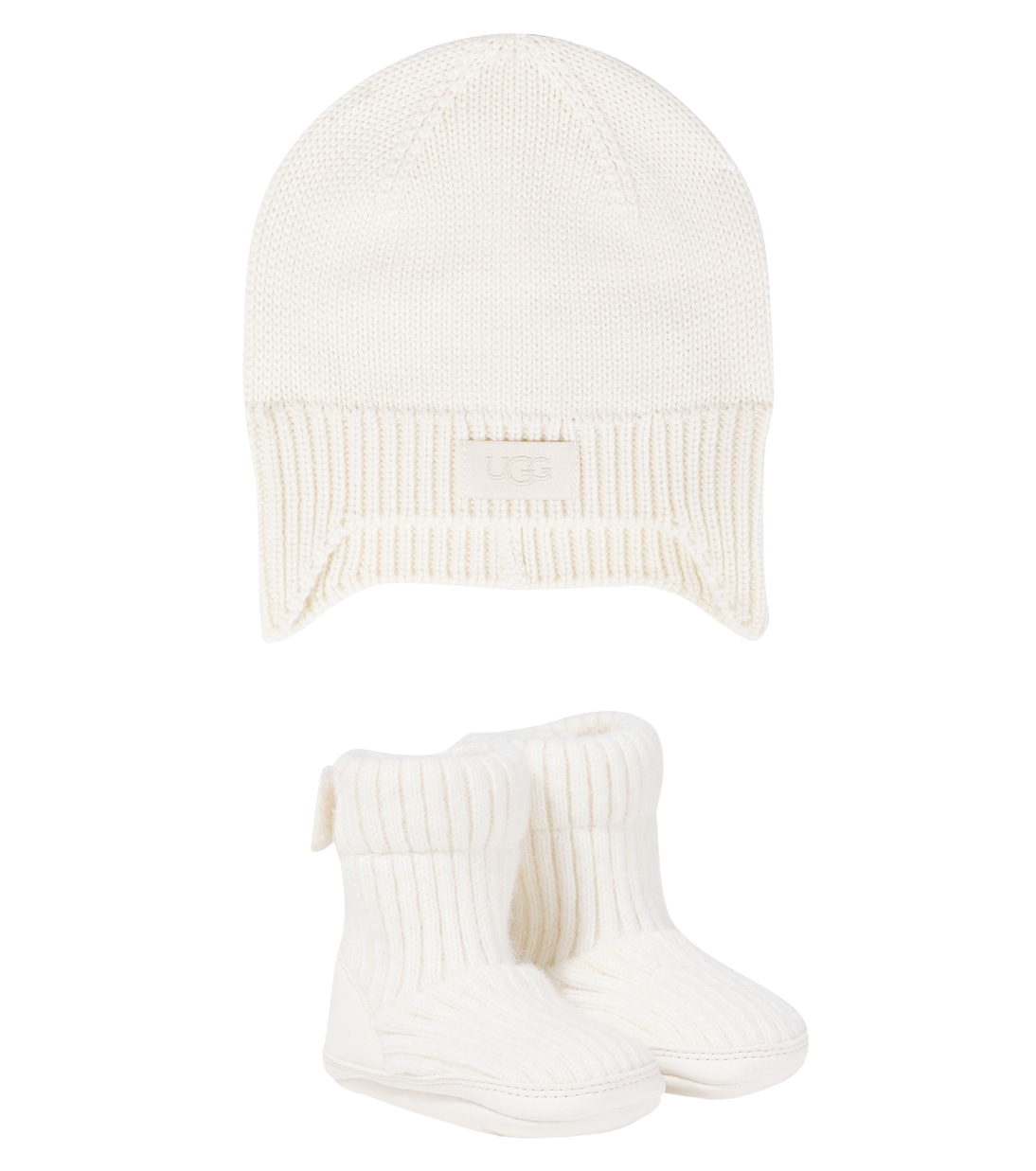 

Комплект шапочки Baby и сапожек Skylar UGG Kids, кремовый