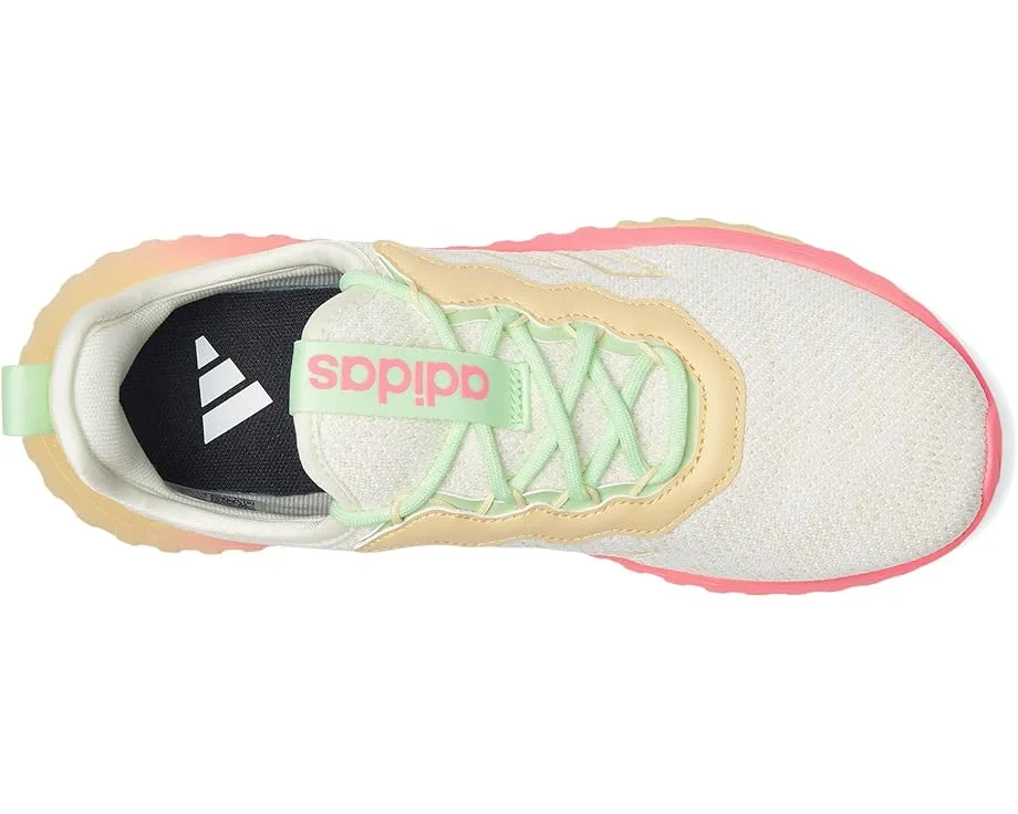 Кроссовки Adidas Kids Kaptir Flow 2.0 Shoes (Little Kid/Big Kid), Off White/Wonder White/Lucid Pink — фото 2