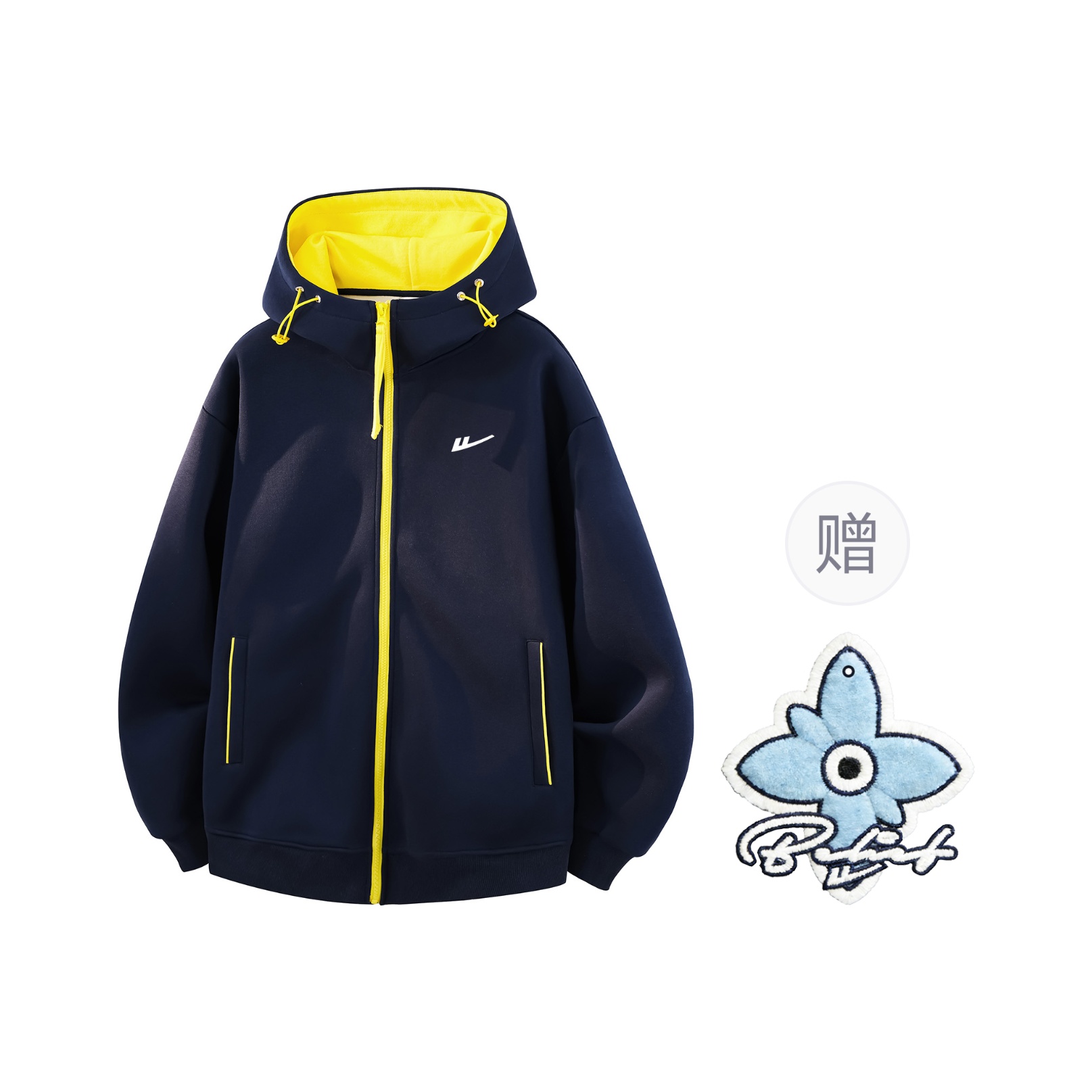 

Толстовка женская худи кардиган Moderate WARRIOR, темно-синий[free merch+scented sachet charm]