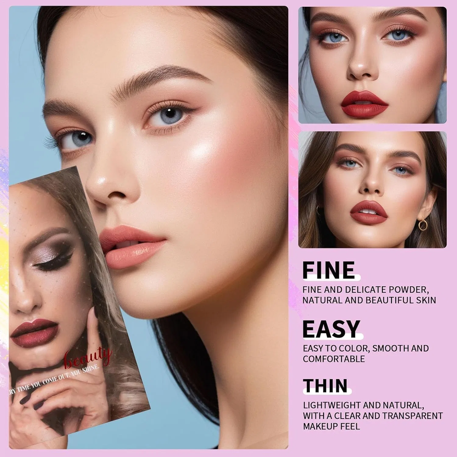 Палетка теней для век Makeup Book, 43 цвета, мультиколор — фото 2