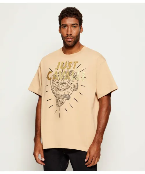 

Футболка Relaxed fit Just Cavalli, бежевый