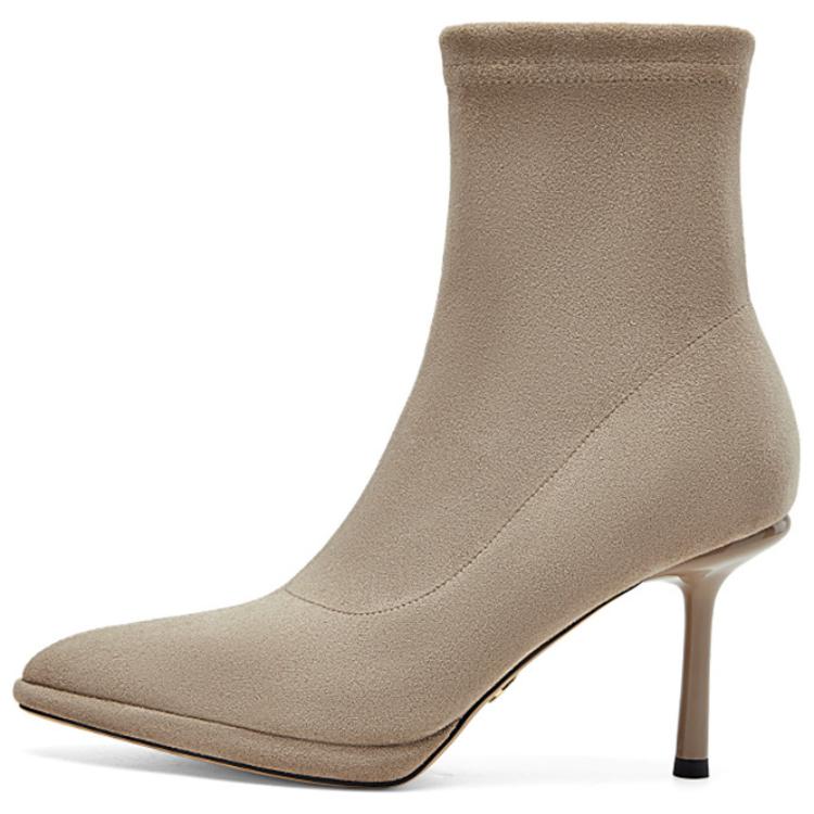 NINE WEST Черные женские ботинки на каблуке 8,5 см [низкий каблук 4,5 см], цвет Black[4.5cm Low Heel] — фото 3