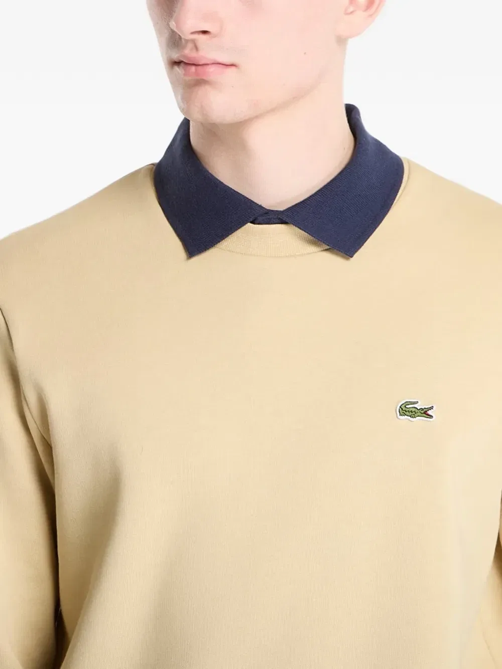 Толстовка с нашивкой-логотипом Lacoste, бежевый — фото 4