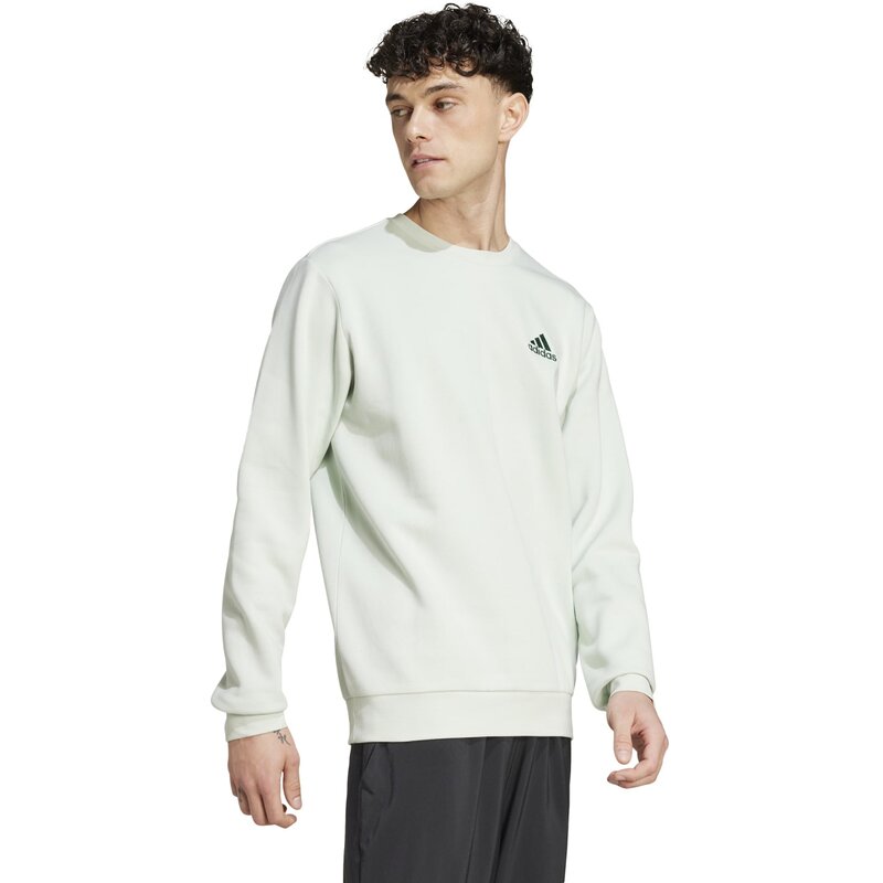 Флисовая толстовка Essentials (стандартная и длинная) Adidas, цвет lingrn — фото 4