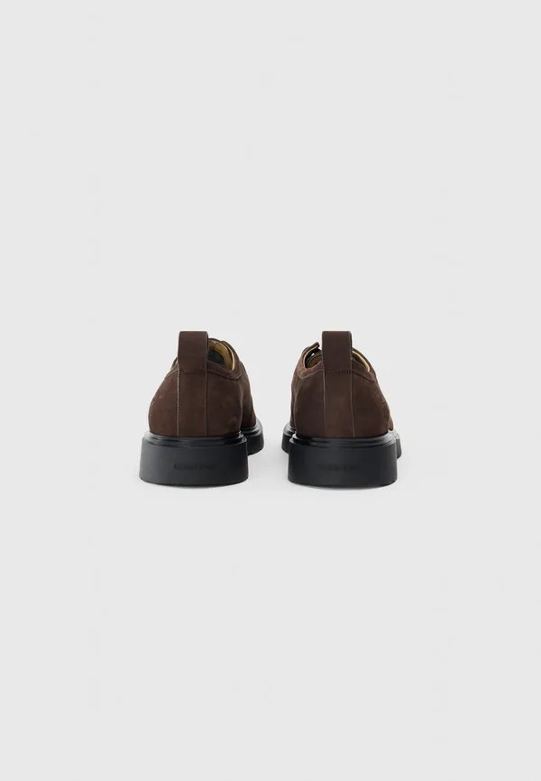 Боевой фартук на шнуровке, повседневные ботинки на шнуровке Calvin Klein Jeans, Dark Brown — фото 3