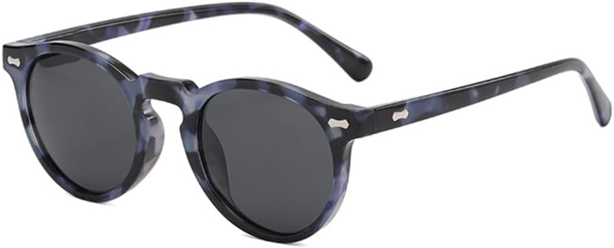 

Поляризованные круглые солнцезащитные очки с заклепками для мужчин и женщин, маленькая оправа, солнцезащитные очки Ocean для мужчин, винтажные, красочные очки VFDHN, 26