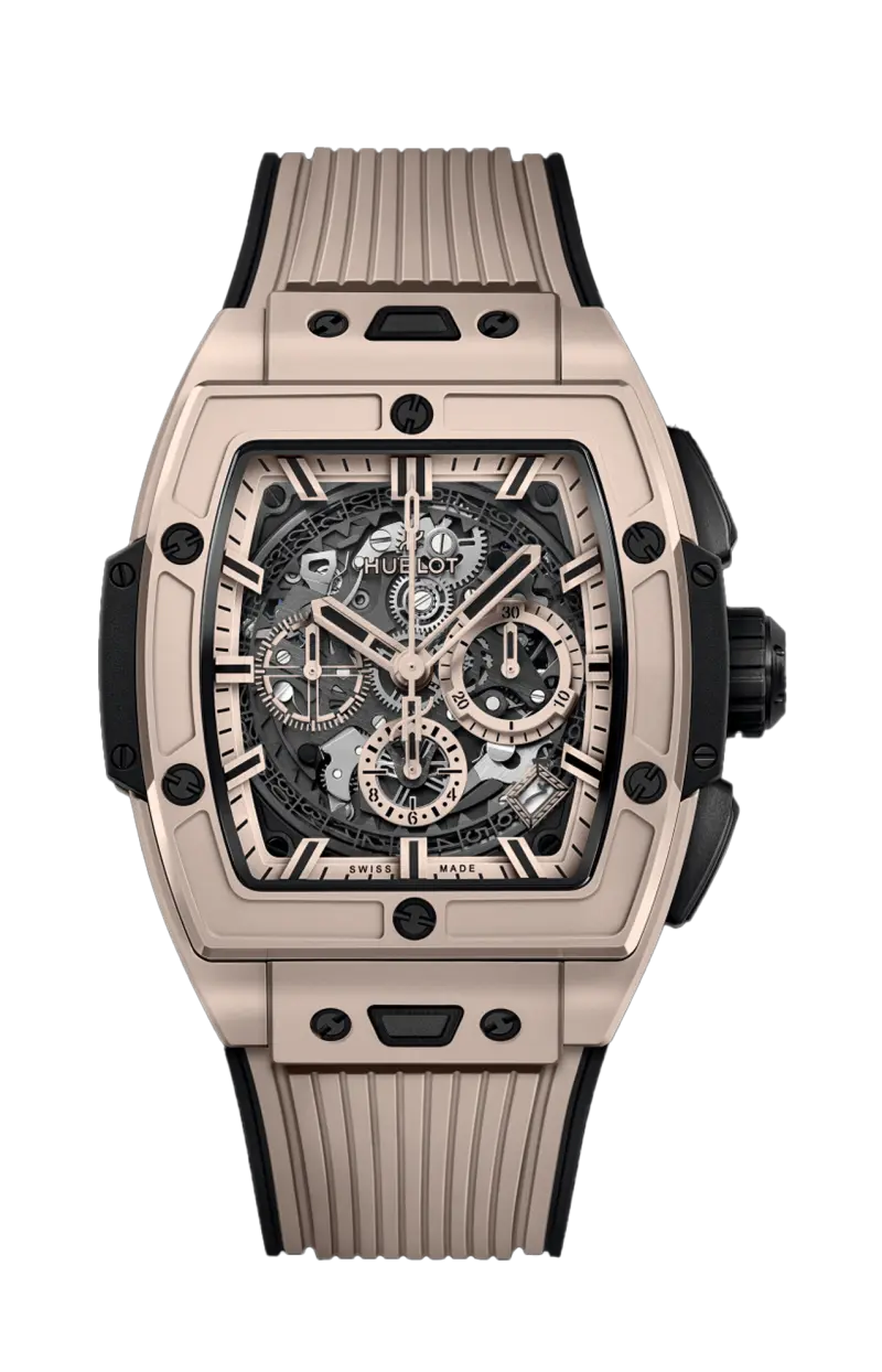 

Spirit of big bang бежевая керамика 42 мм - лимитированная серия - 642.cz.6110.rx HUBLOT