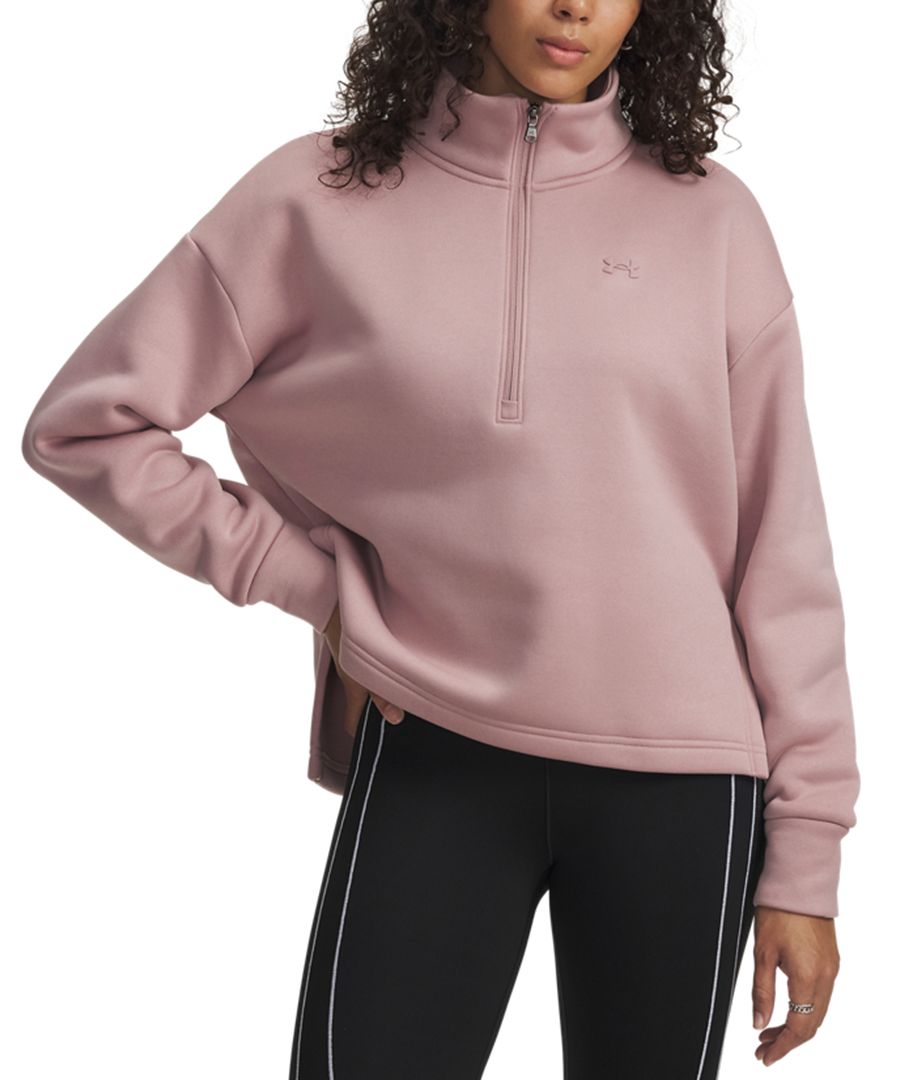 

Женская толстовка Armour Fleece с застежкой-молнией до середины груди Under Armour, Tourmaline Pink