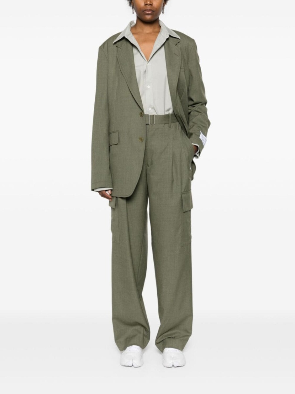 

Etudes пиджак Plane Suiting из вирджинской шерсти, зеленый