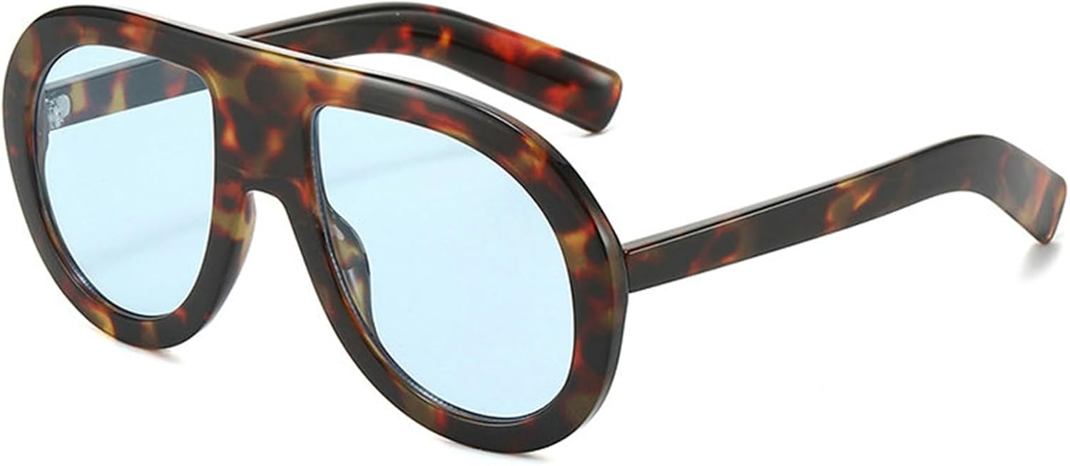 

Willochra Роскошные солнцезащитные очки-пилот большого размера для женщин, популярные солнцезащитные очки с леопардовым принтом желтого цвета для мужчин, модные очки в крупной оправе с защитой от УФ-излучения UV400, C5