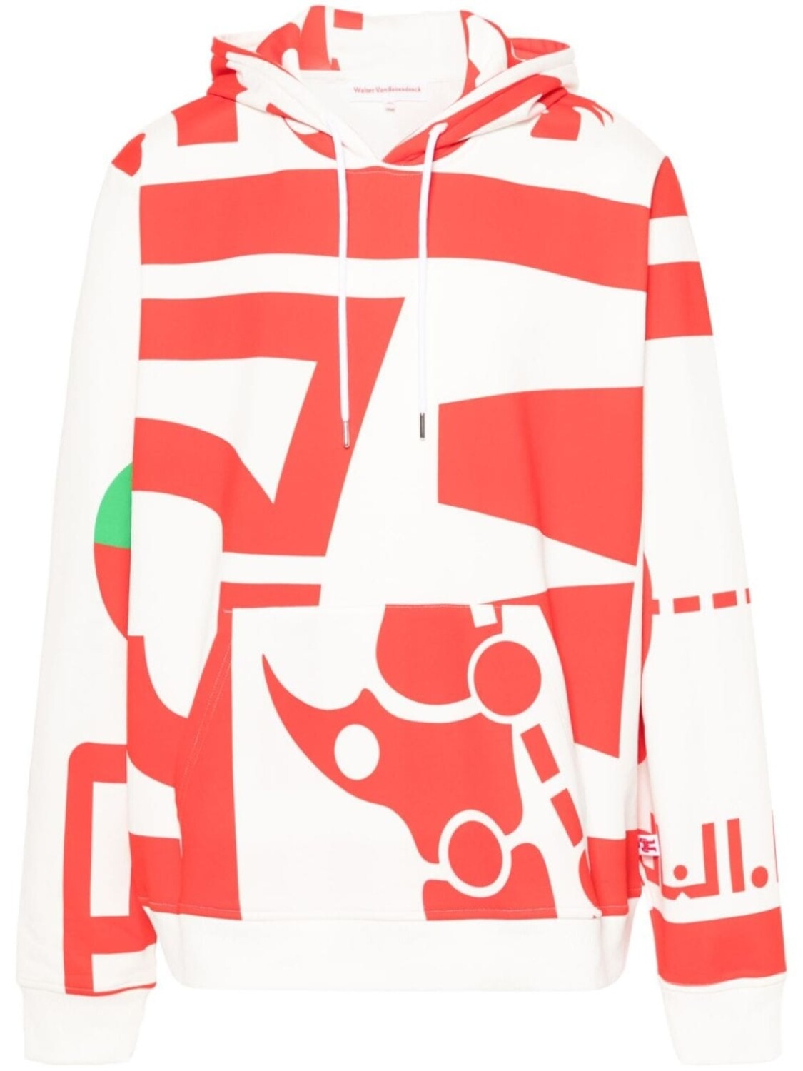 

Толстовка с капюшоном Walter Van Beirendonck Dawleetoo из хлопка, белый