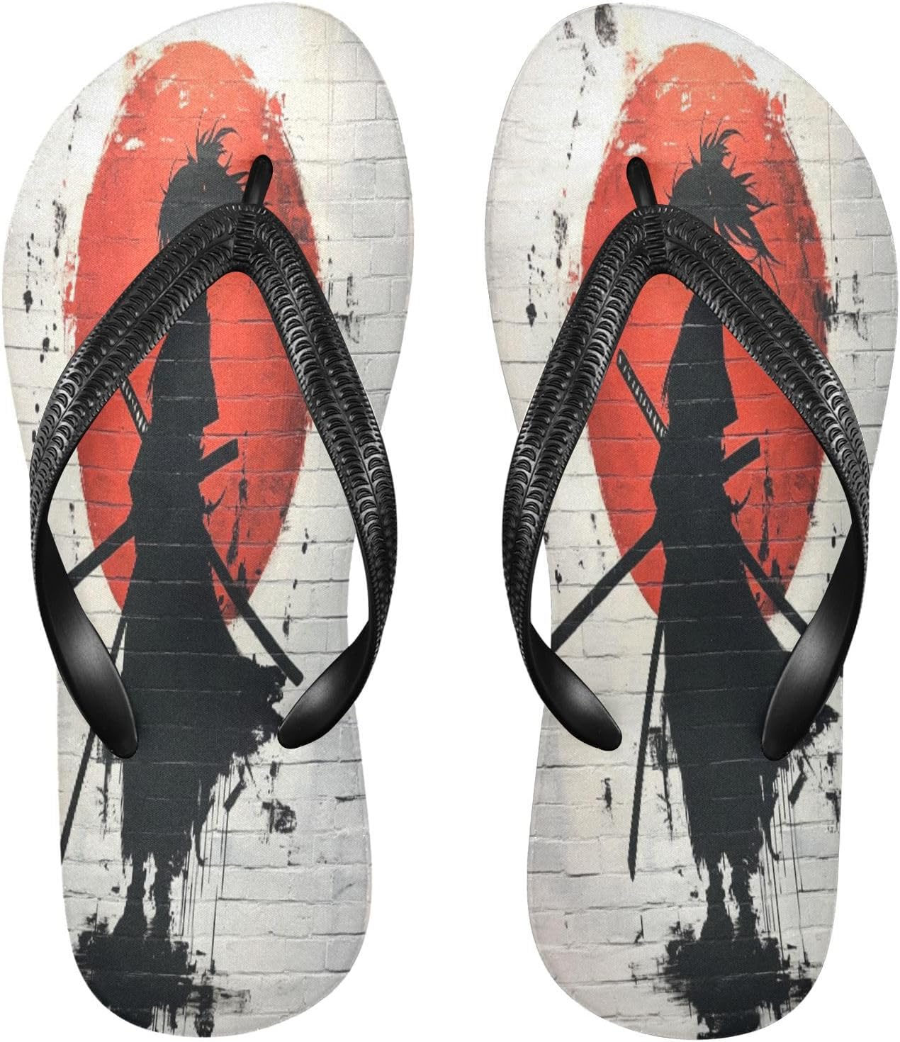 

Сабо-сандалии для пляжа с ремешком, резиновые нескользящие летние шлепанцы для женщин и мужчин Sinestour, Samurai