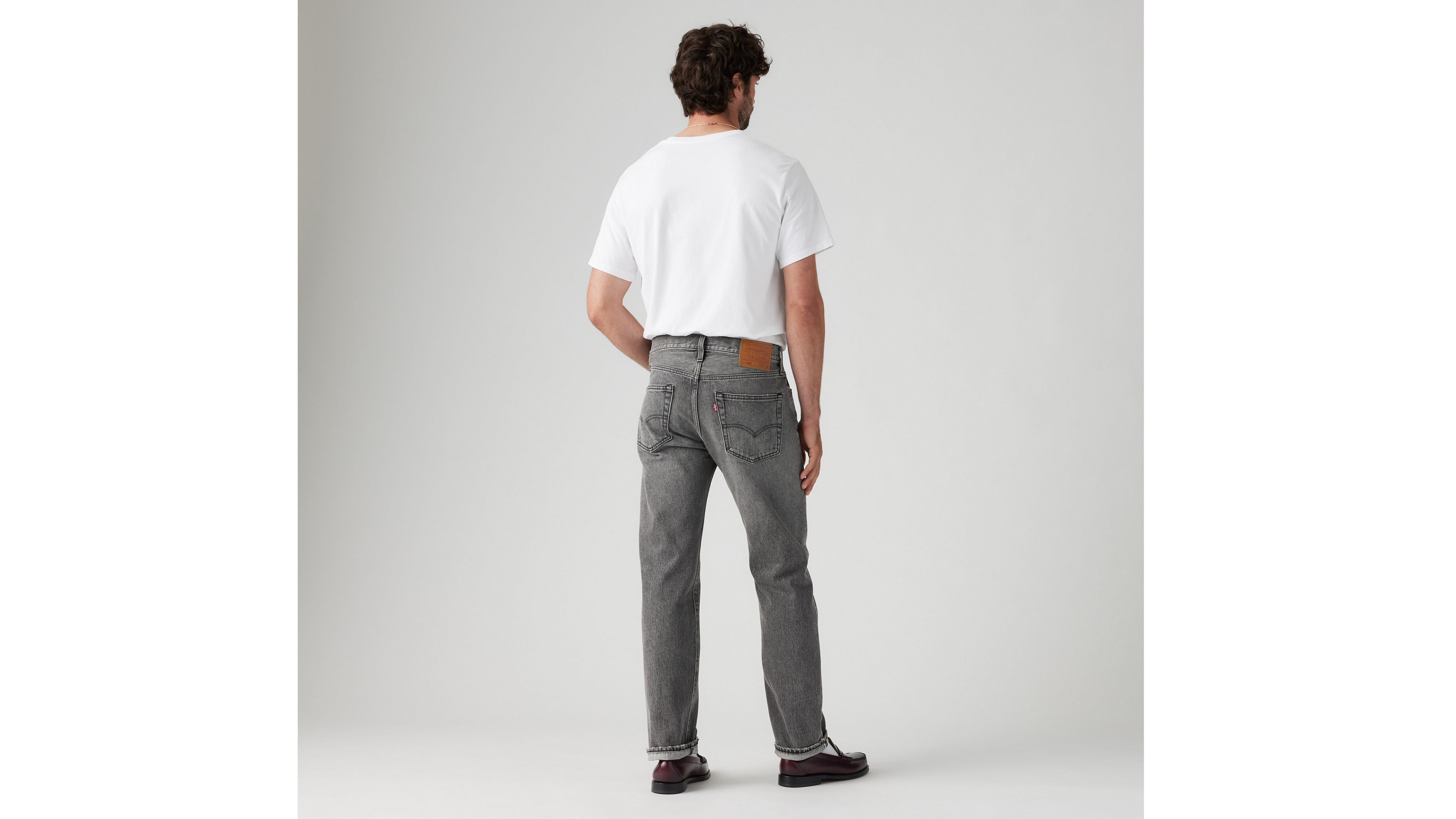 501 Оригинальные джинсы Selvedge для мужчин Levi's, цвет Black Ash - Black — фото 3