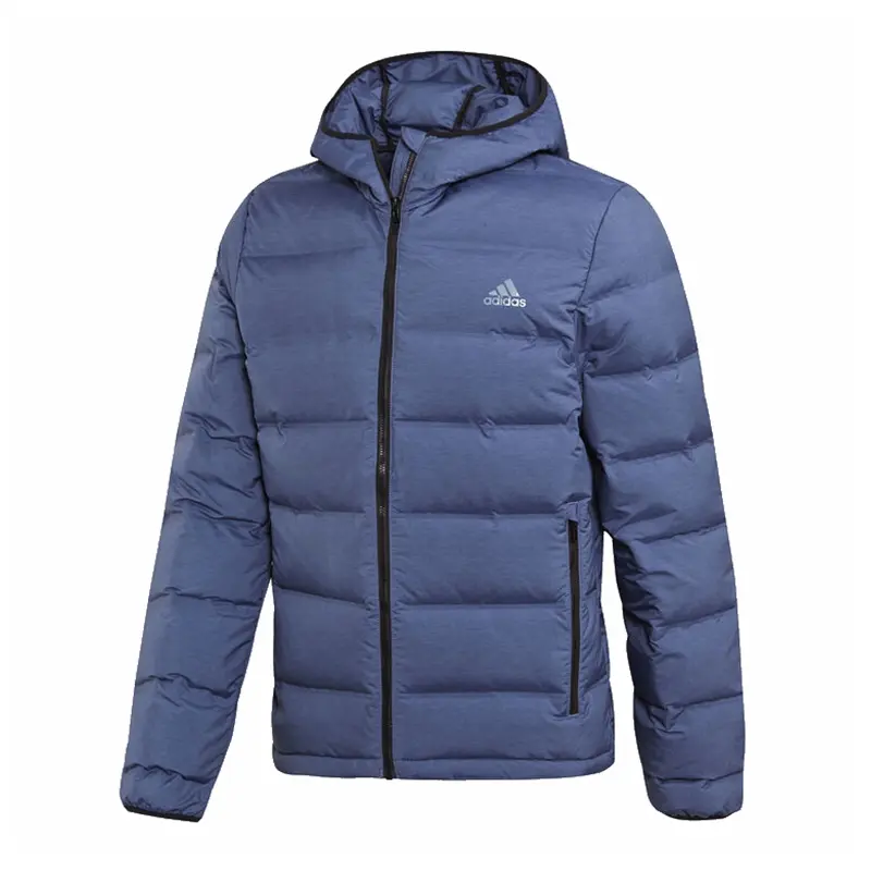 

Adidas Пуховик мужской синий с капюшоном Moderate