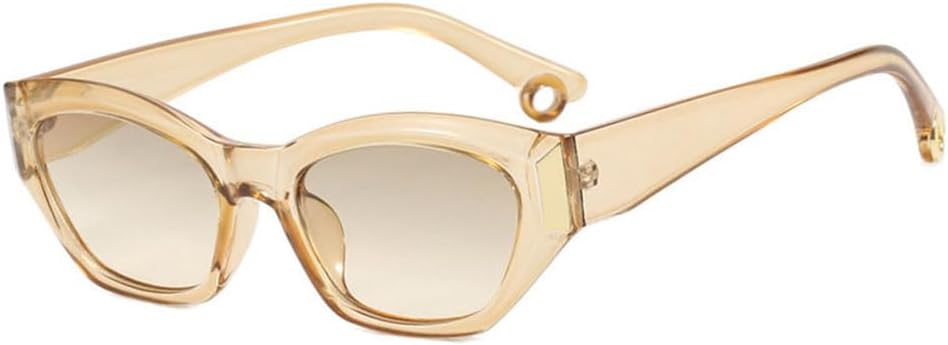 

Модные женские солнцезащитные очки «Кошачий глаз», стильные мужские очки для вождения и езды, с зеркальными линзами, легкие, роскошные, с защитой от УФ-излучения UV400 TYUVIVO, Champagne