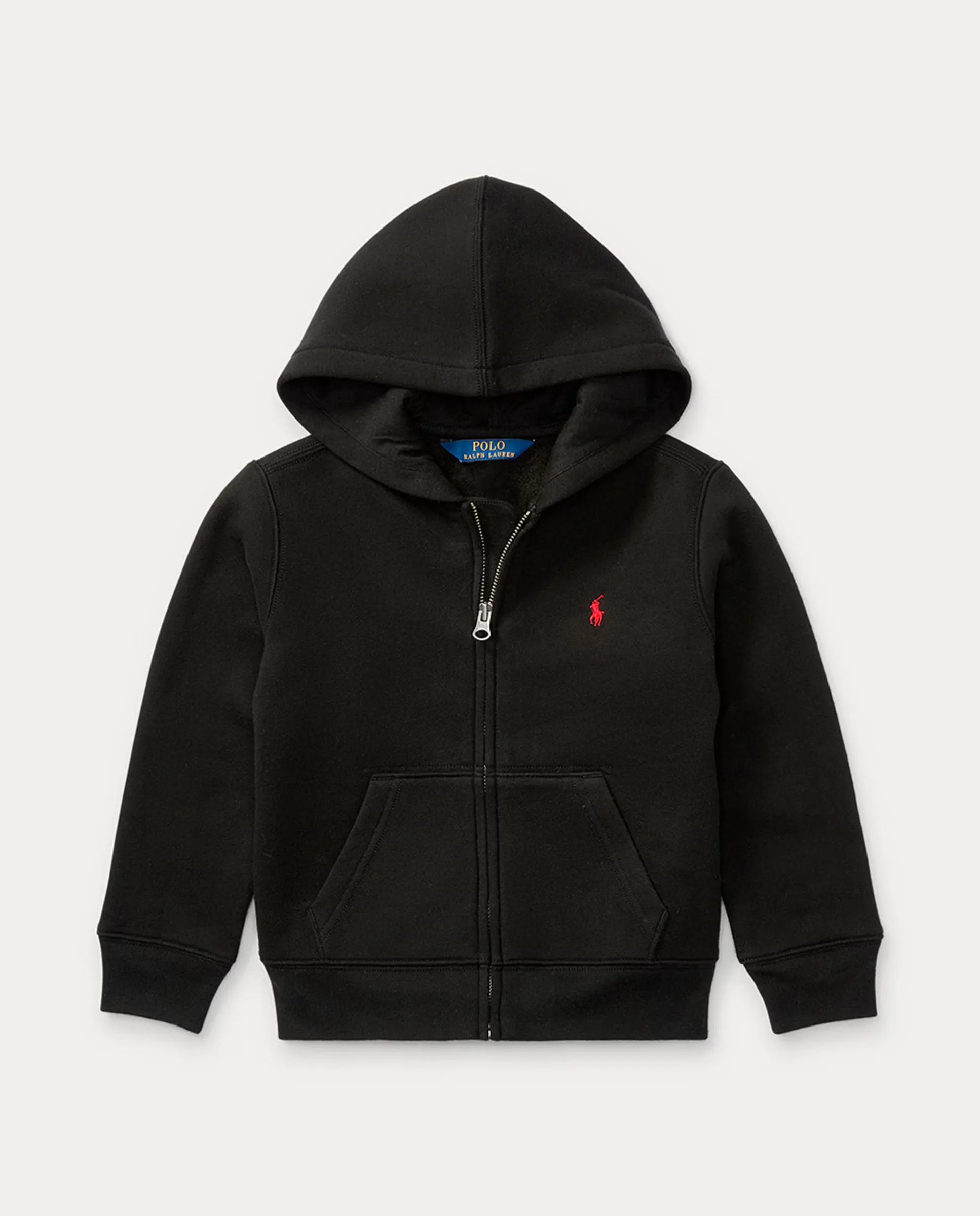 

Унисекс худи из флиса с капюшоном и молнией Polo Ralph Lauren, черный