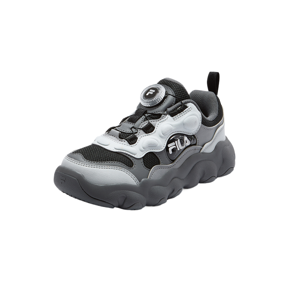 FILA KIDS Детские баскетбольные кроссовки Slip Resistant Black/Daya Gray Southern Edition для подростков — фото 4