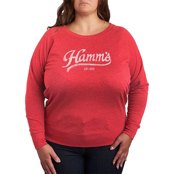 

Футболка с длинным рукавом Hamm's Logo Plus Size Licensed Character, Heather Red, Красный, Футболка с длинным рукавом Hamm's Logo Plus Size Licensed Character, Heather Red