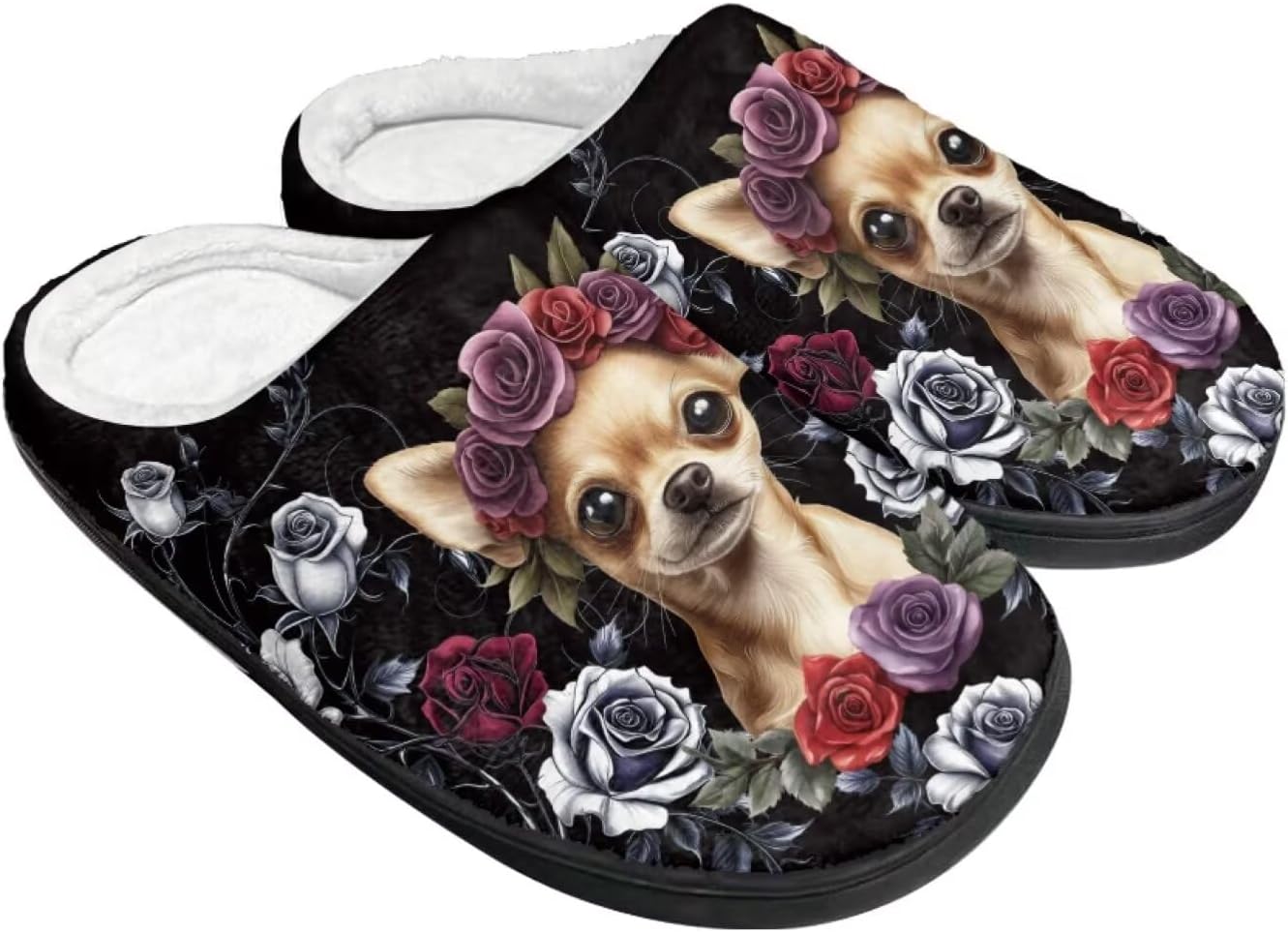 

Уютные пушистые домашние тапочки для женщин и мужчин, закрытые плоские плюшевые хлопковые тапочки для дома, мягкая нескользящая резиновая подошва, тапочки для дома и улицы Wanzuoeng, черный