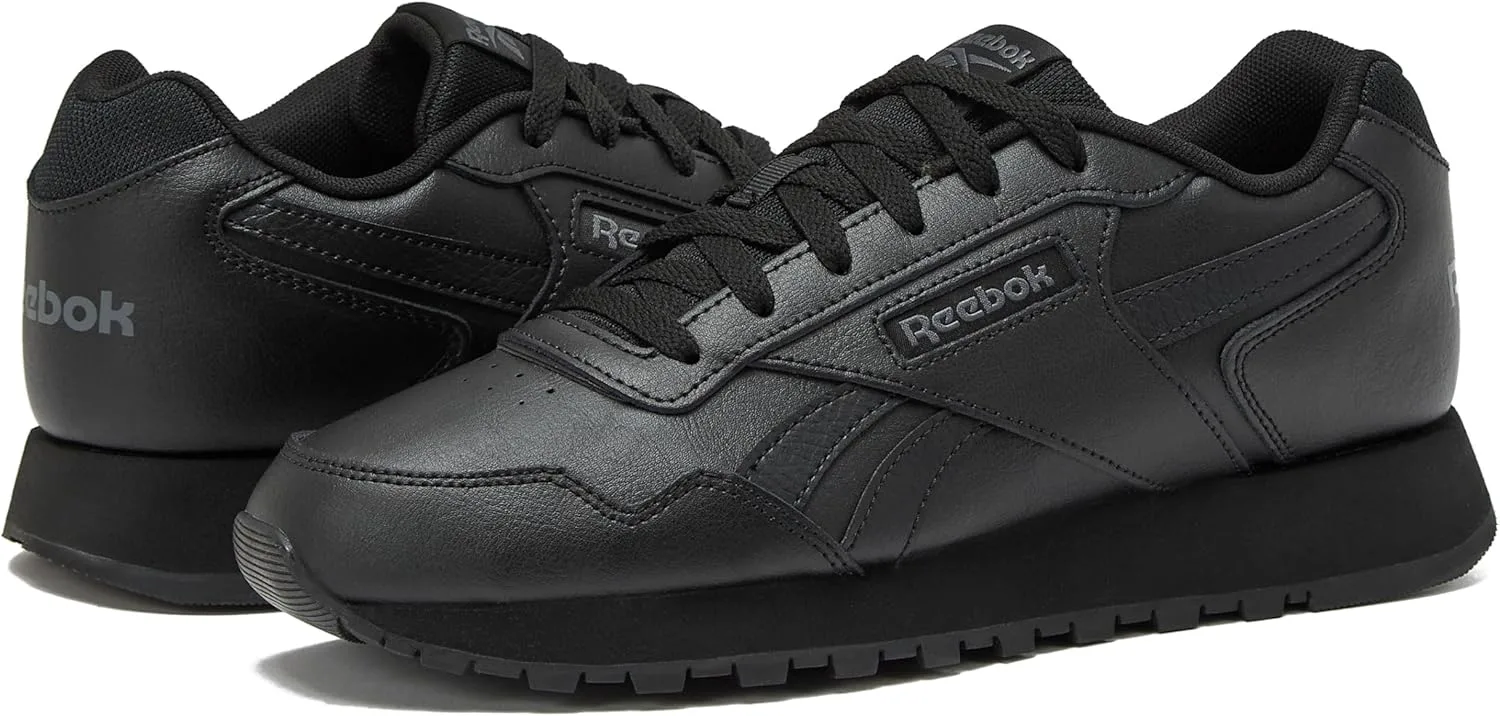 

Мужские кроссовки Reebok Glide - черные или белые теннисные туфли, размеры с 7 по 15, черный/серый