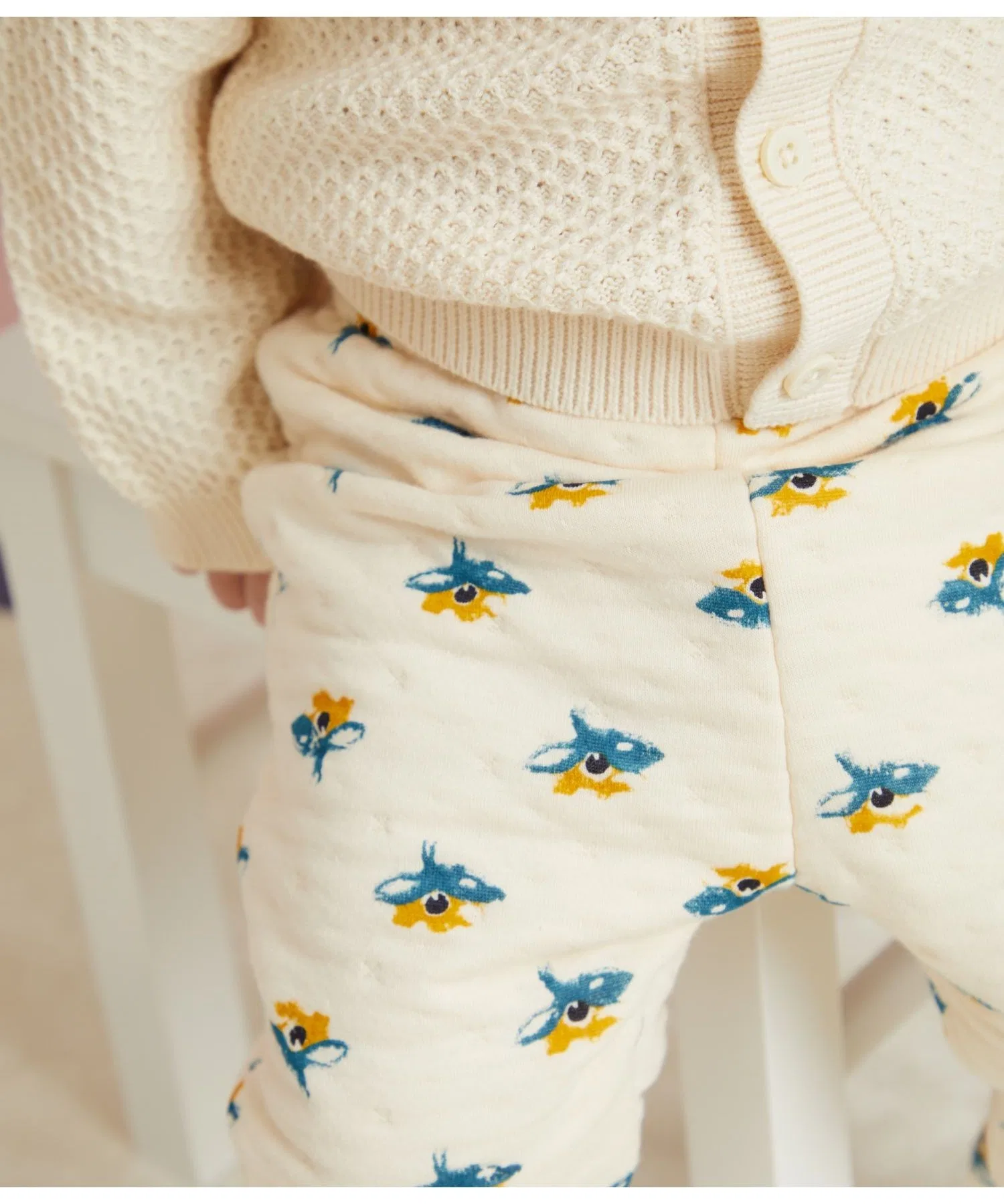 Детские брюки PETIT BATEAU с цветочным принтом — фото 3