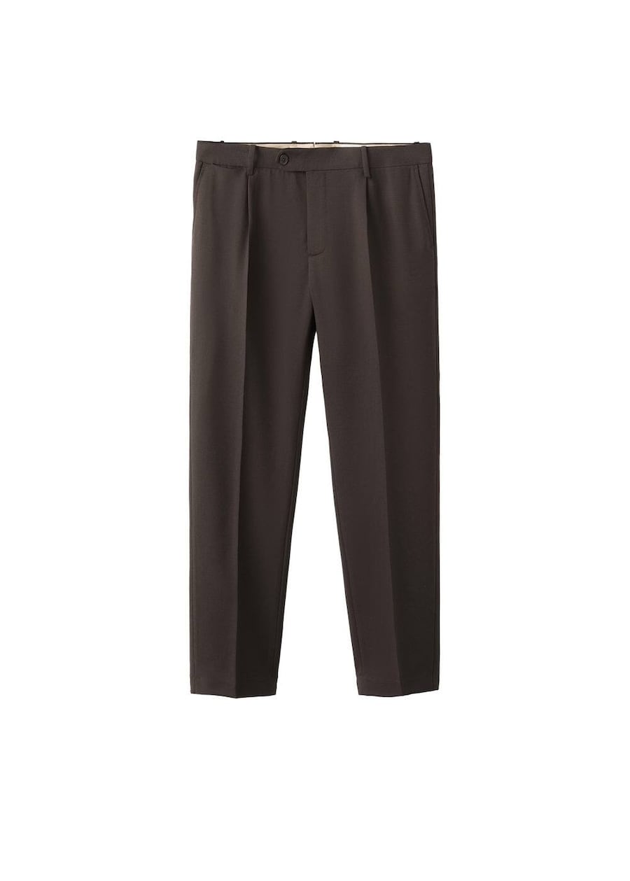 

Обычные плиссированные брюки MANGO MAN Siena, коричневый