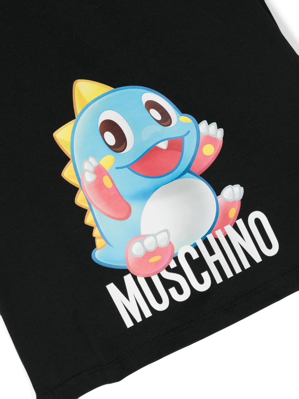 Футболка с принтом Puzzle Bobble Moschino Kids, черный — фото 3
