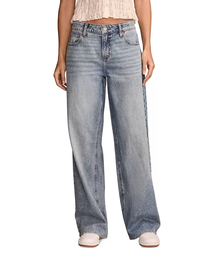

Женские мешковатые джинсы с широкими штанинами Lucky Brand, синий