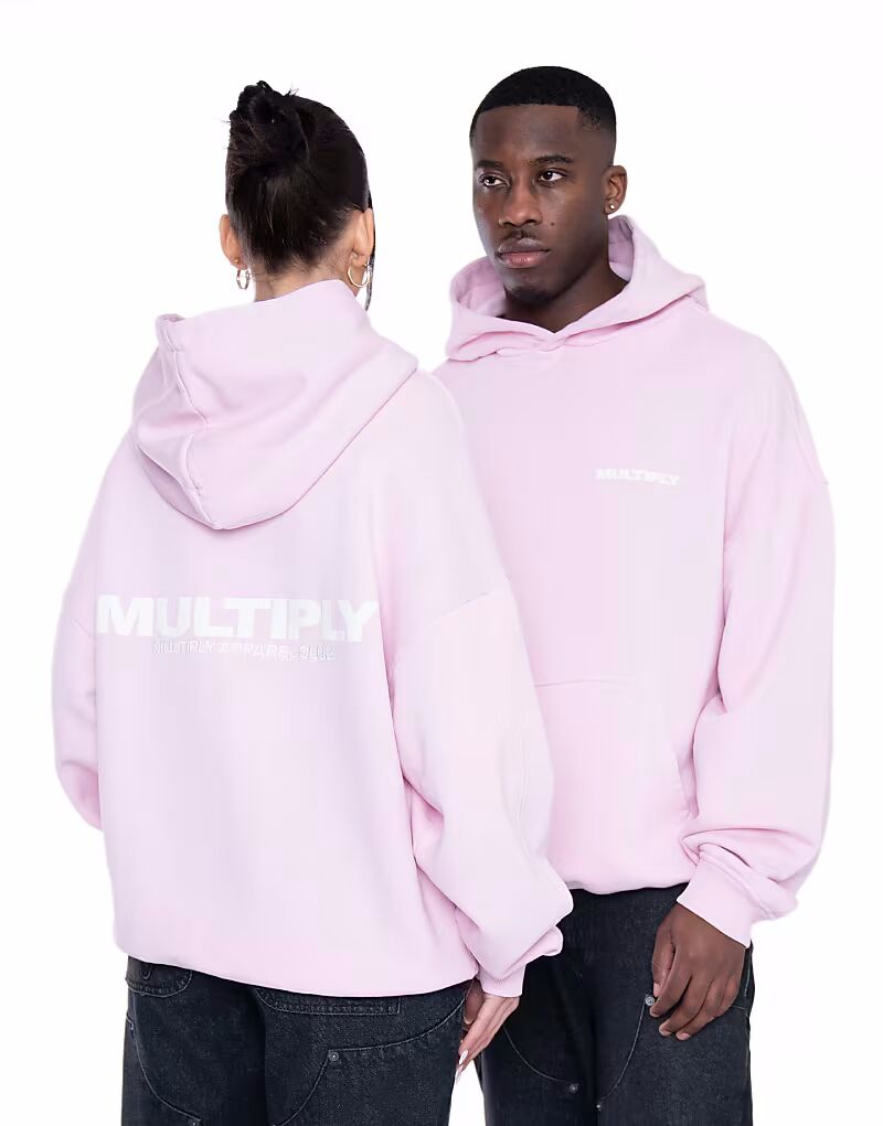 

Multiply Apparel - Multiply - Толстовка оверсайз в розовом цвете