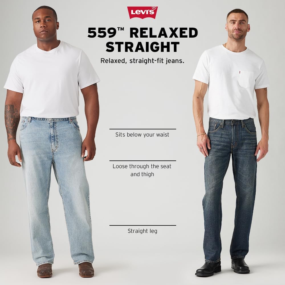 Мужские джинсы Levi's 559 свободного кроя (также доступны в размерах для больших и высоких женщин), Navarro — фото 4