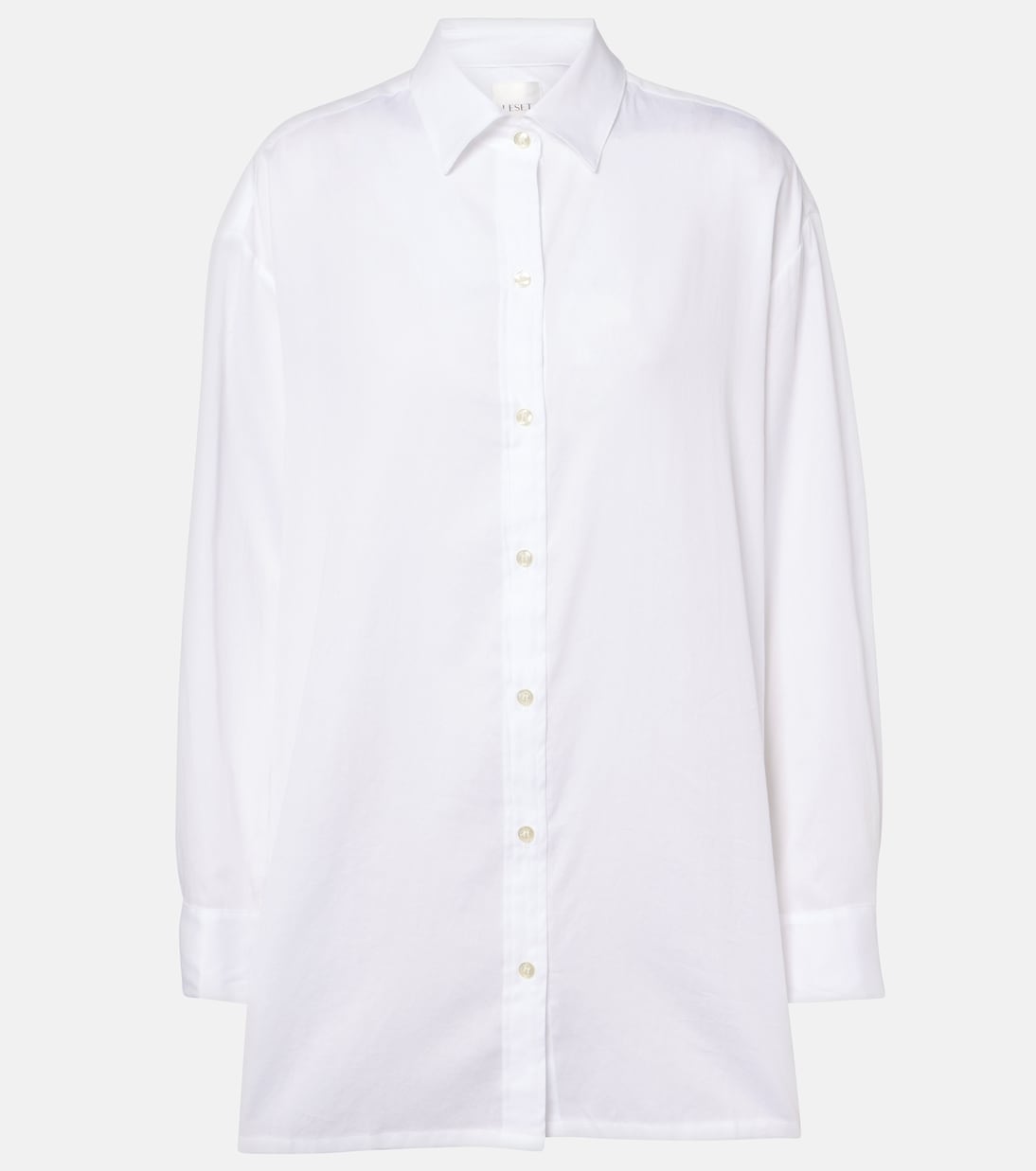 

Хлопковая рубашка Yoko свободного кроя Leset, белый