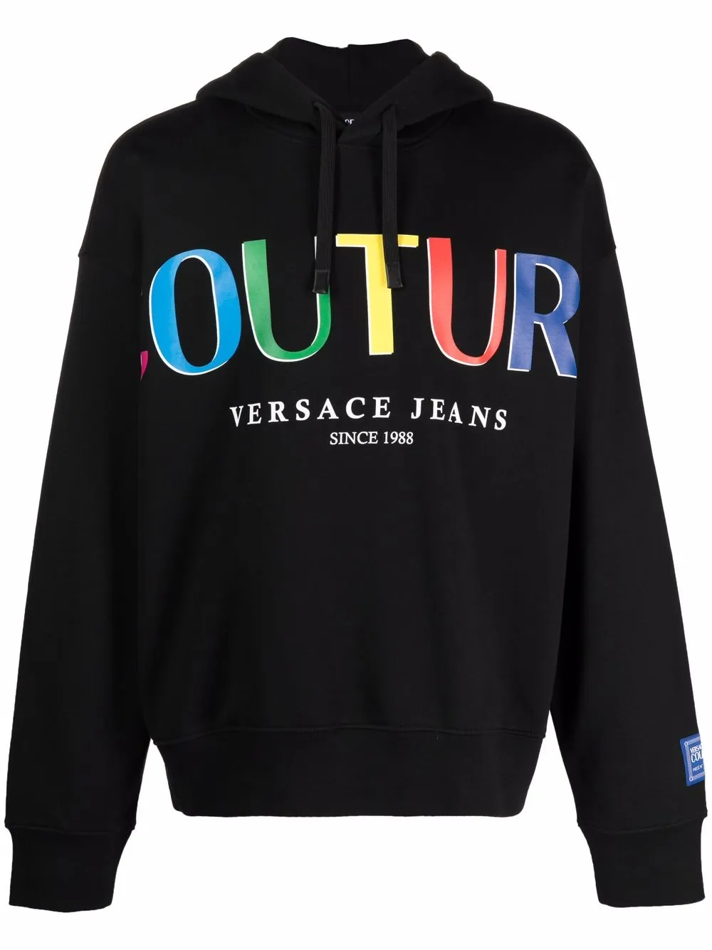 

Худи с логотипом Versace Jeans Couture, черный