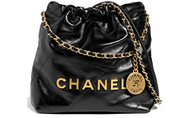 

Сумка 22 Mini 23S Глянцевая Телячья Кожа Черная CHANEL
