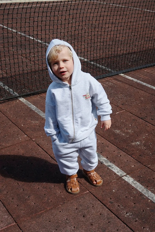 

Детские хлопковые спортивные штаны LOUPY LOU SWEAT PANTS GOTS Konges Sløjd, серый