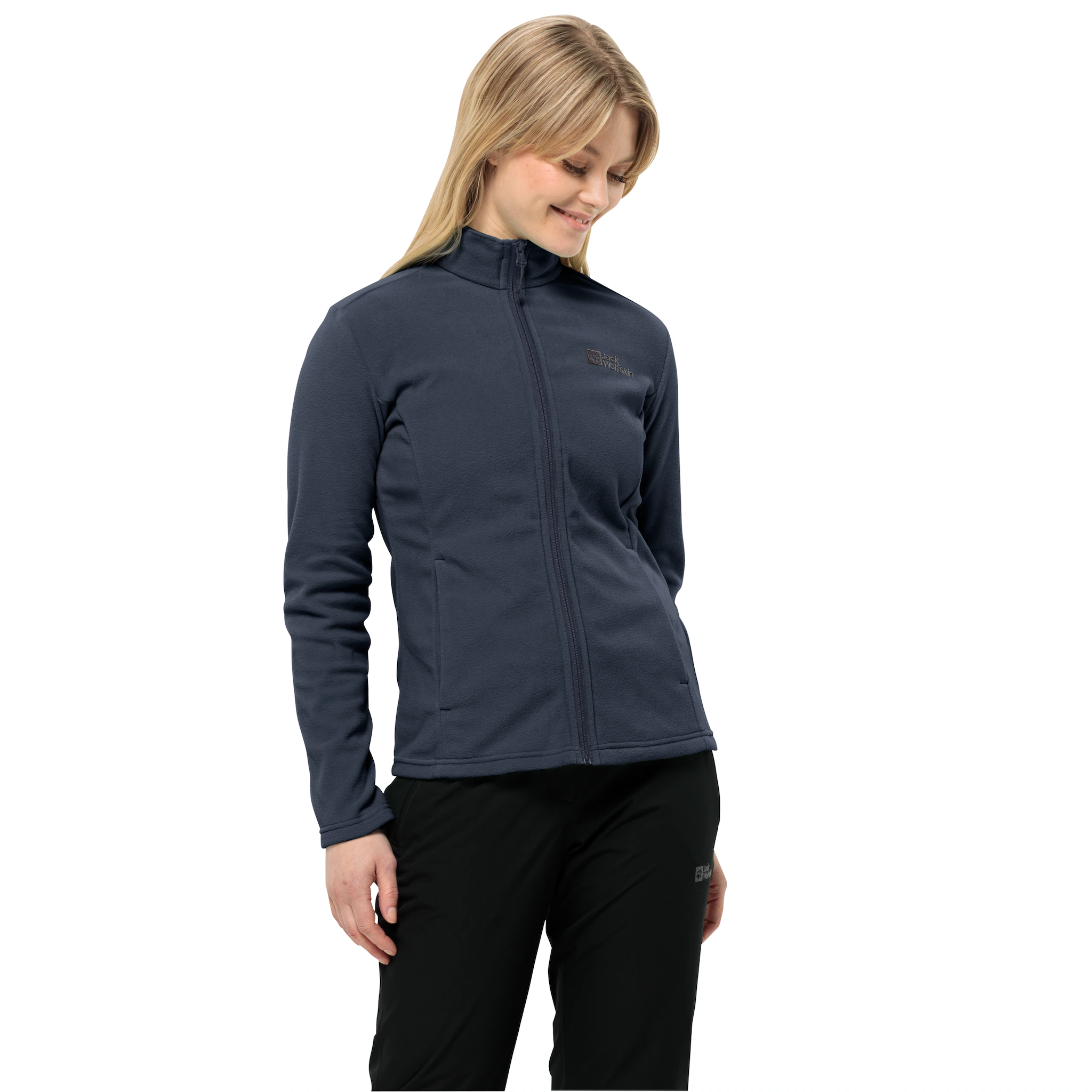 

Флисовая куртка Jack Wolfskin, легкая, эластичная, дышащая, средний слой, синий