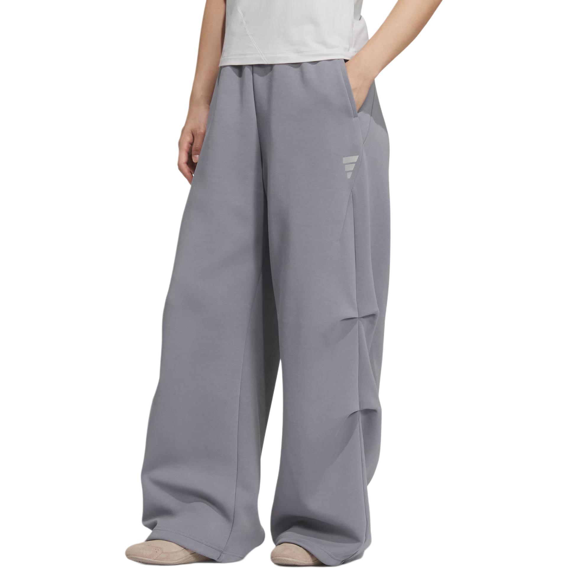 Брюки FOS FW25 TRACKSUIT BOTTOMS Casual женские Adidas, светло-серый — фото 3